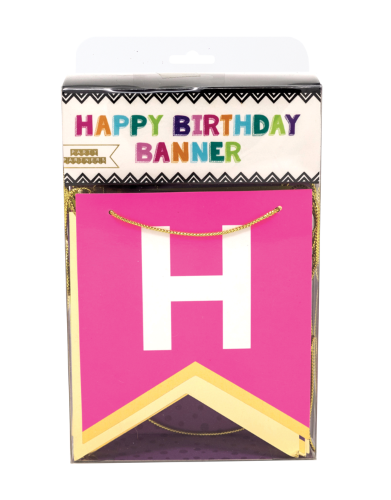 Party Partners Banner - Happy Birthday Multi Color bold & bright banner