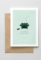 Spaghetti and Meatballs Card - Dad: King of Working Remote
