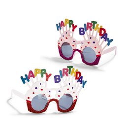 Two's Comapany Happy Birthday Glasses