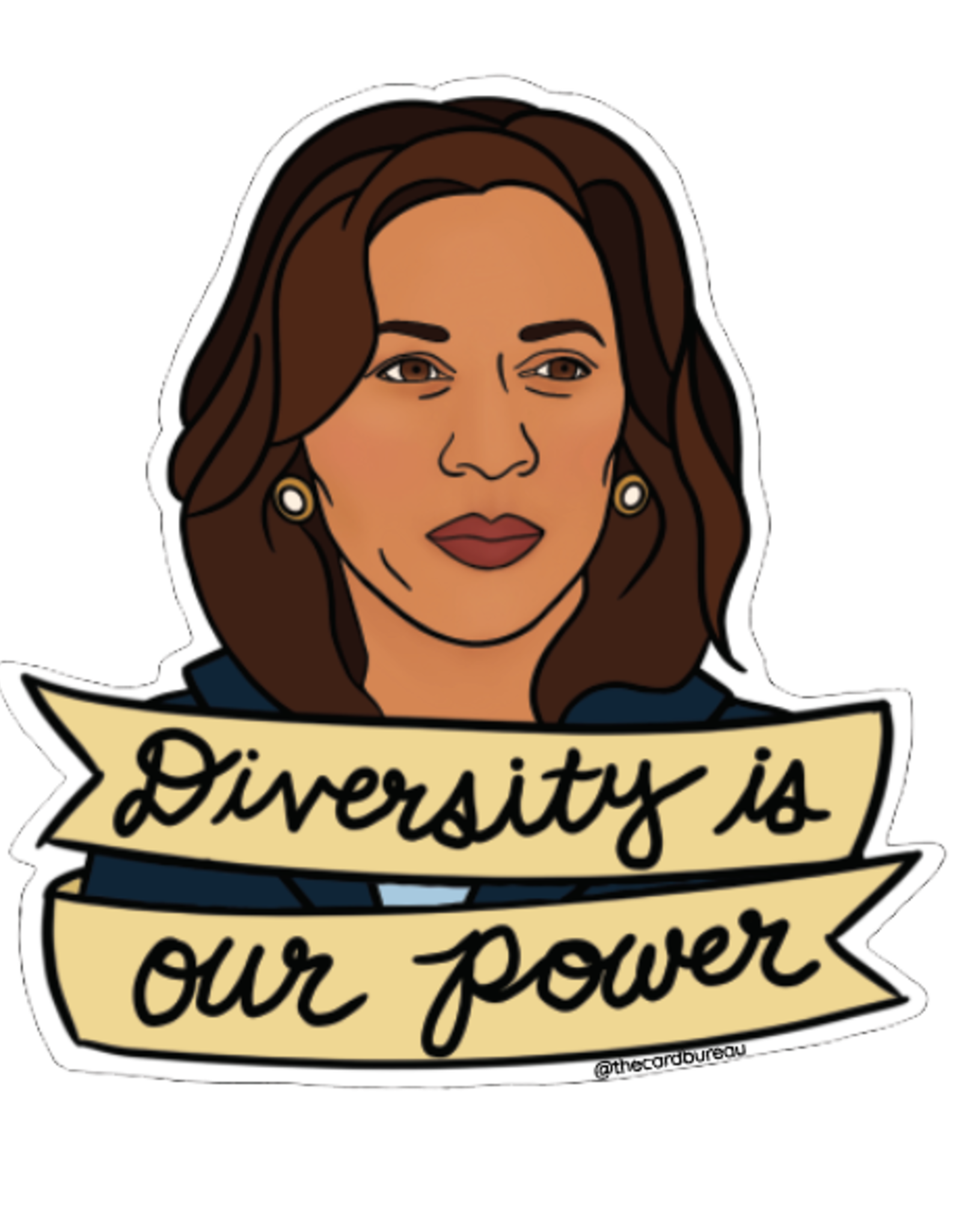 The Card Bureau Sticker - Kamala Harris: Diversity is Our Power