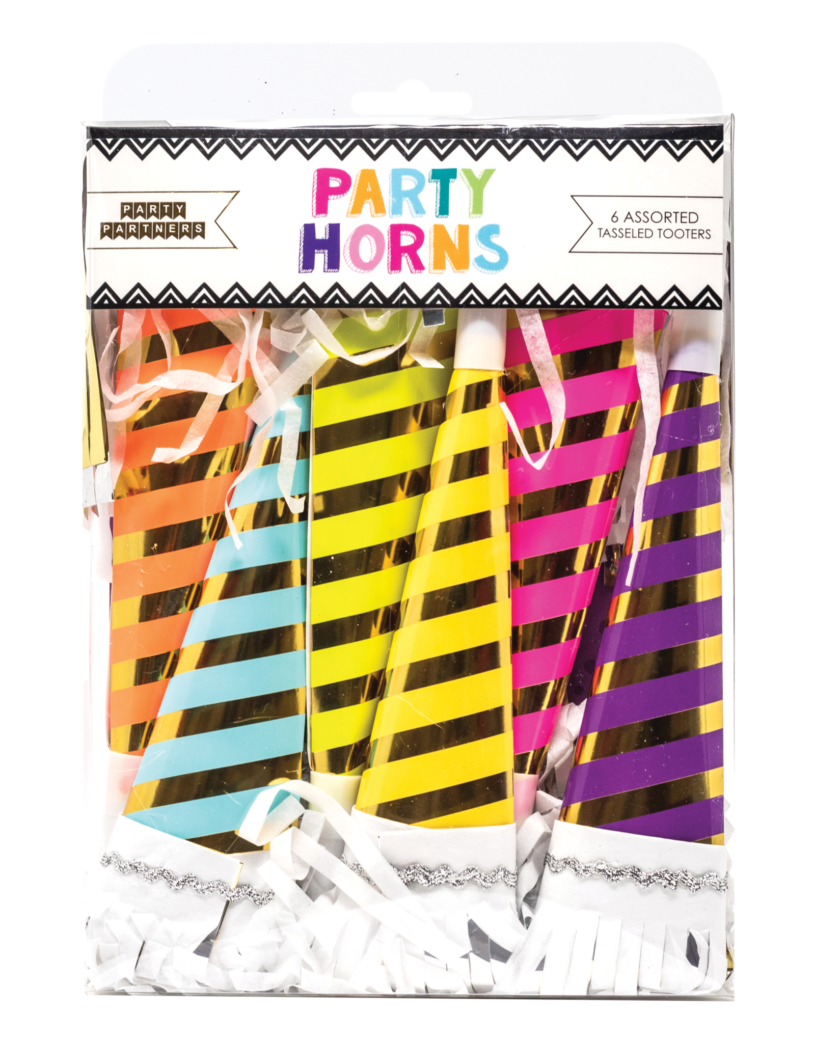 Party Partners Striped Party Horns