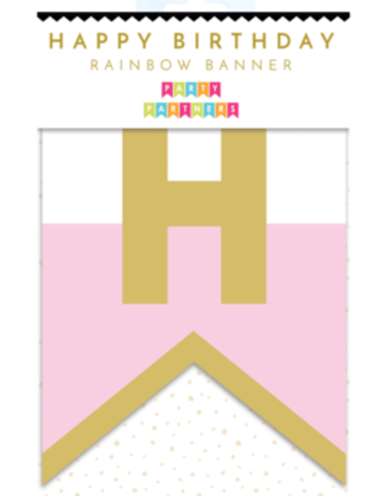 Party Partners Banner - Happy Birthday Pastel Rainbow