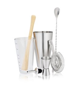True 7 Piece Barware Set
