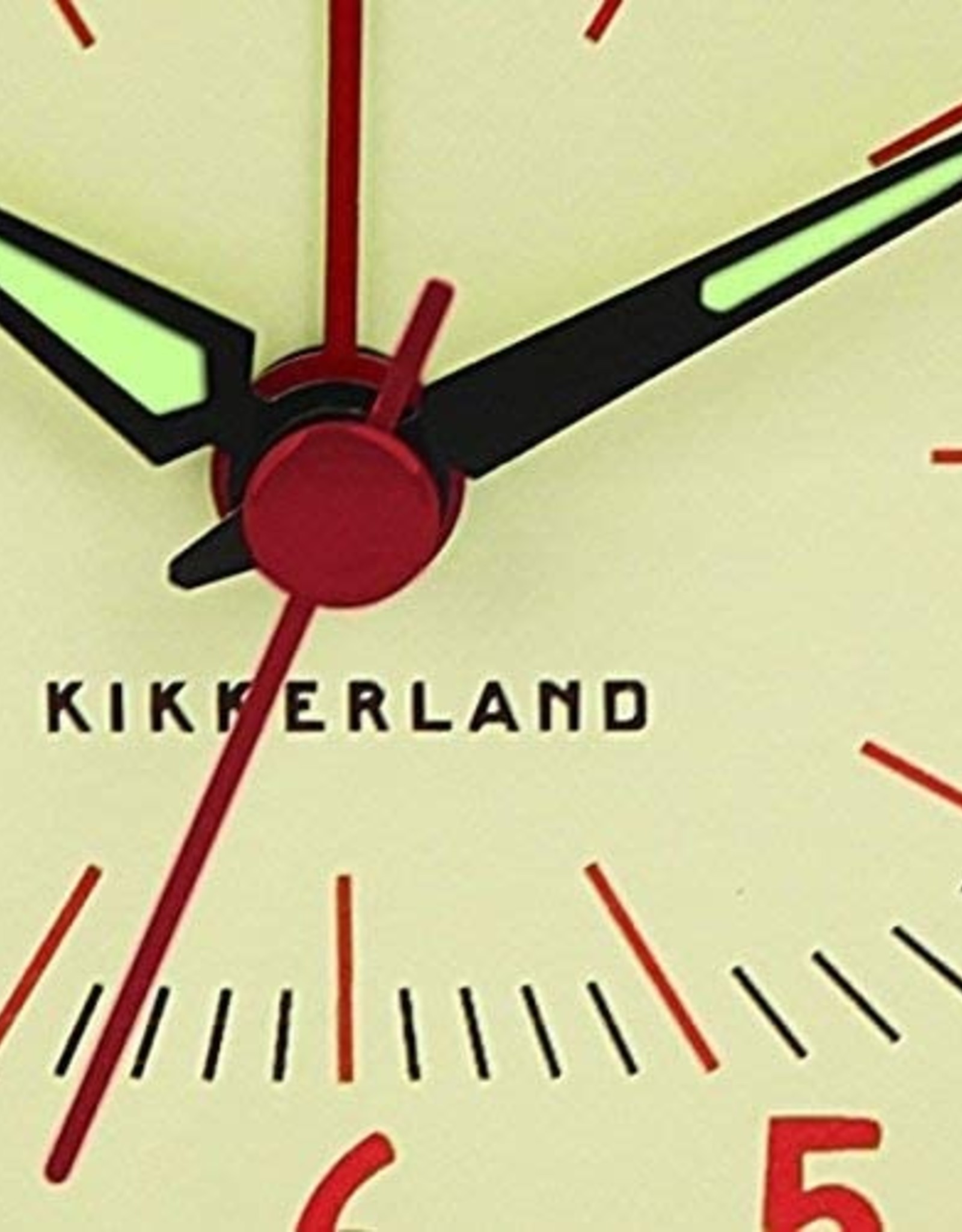 Kikkerland Retro Alarm Clock - red