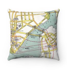 Daisy Mae Designs Pillow - Brooklyn & Manhattan Bridge