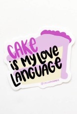 Calliope Pencil Factory Sticker - Cake is My Love Language