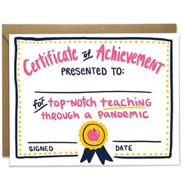 Kat French Card - Thanks: Teacher Achievement