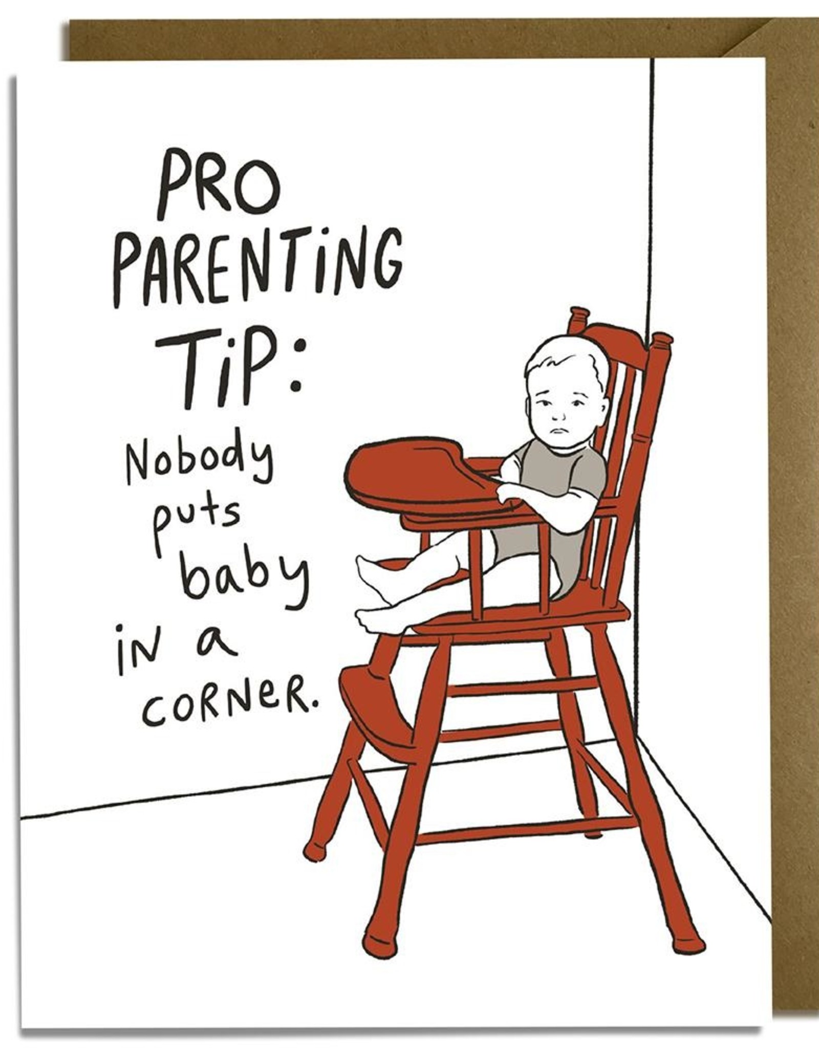 Kat French Card - Baby: No One Puts Baby in The Corner