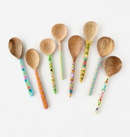 One Hundred 80 degrees Handpainted Floral Spoon