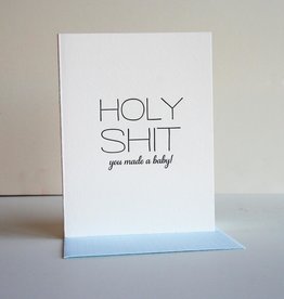 Steel Petal Press Card - Baby: Holy Shit You Made a Baby!