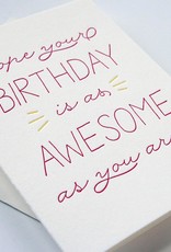 Steel Petal Press Card - Birthday: As Awesome As You Are