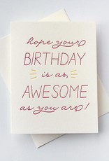 Steel Petal Press Card - Birthday: As Awesome As You Are