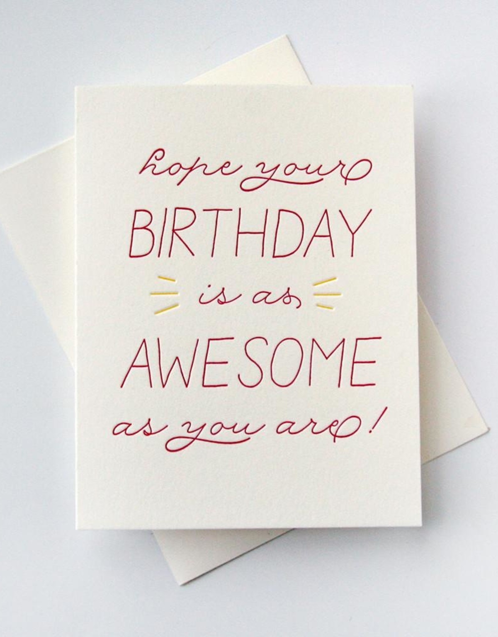 Steel Petal Press Card - Birthday: As Awesome As You Are
