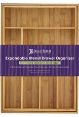 Totally Bamboo Expandable Bamboo Drawer Organizer