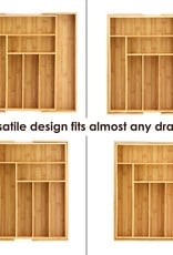 Totally Bamboo Expandable Bamboo Drawer Organizer