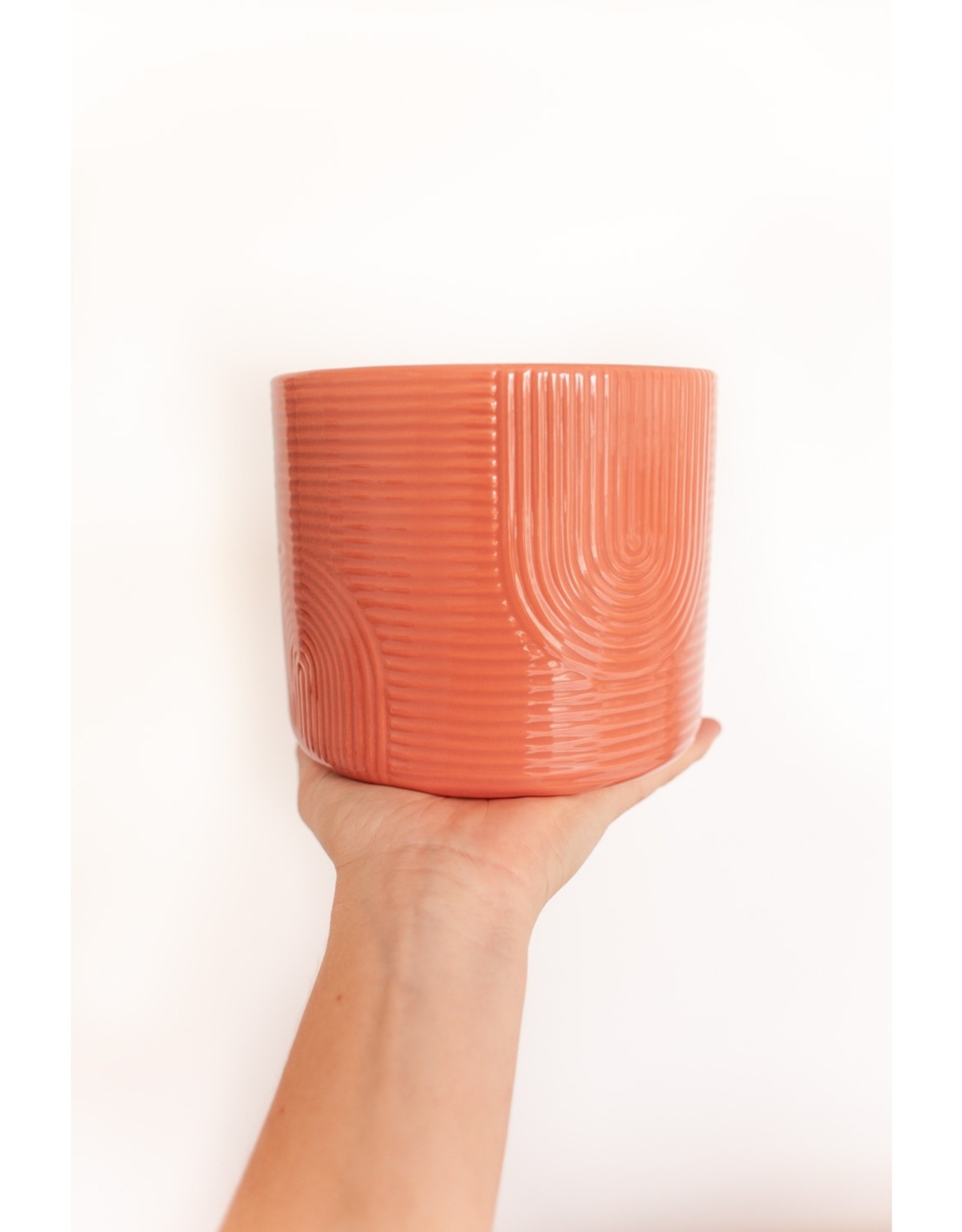 Ashley Rose Planter - Pink Arch Modern Ceramic