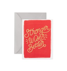 Posterity Paper Card - Blank: Stronger, Wiser, Better