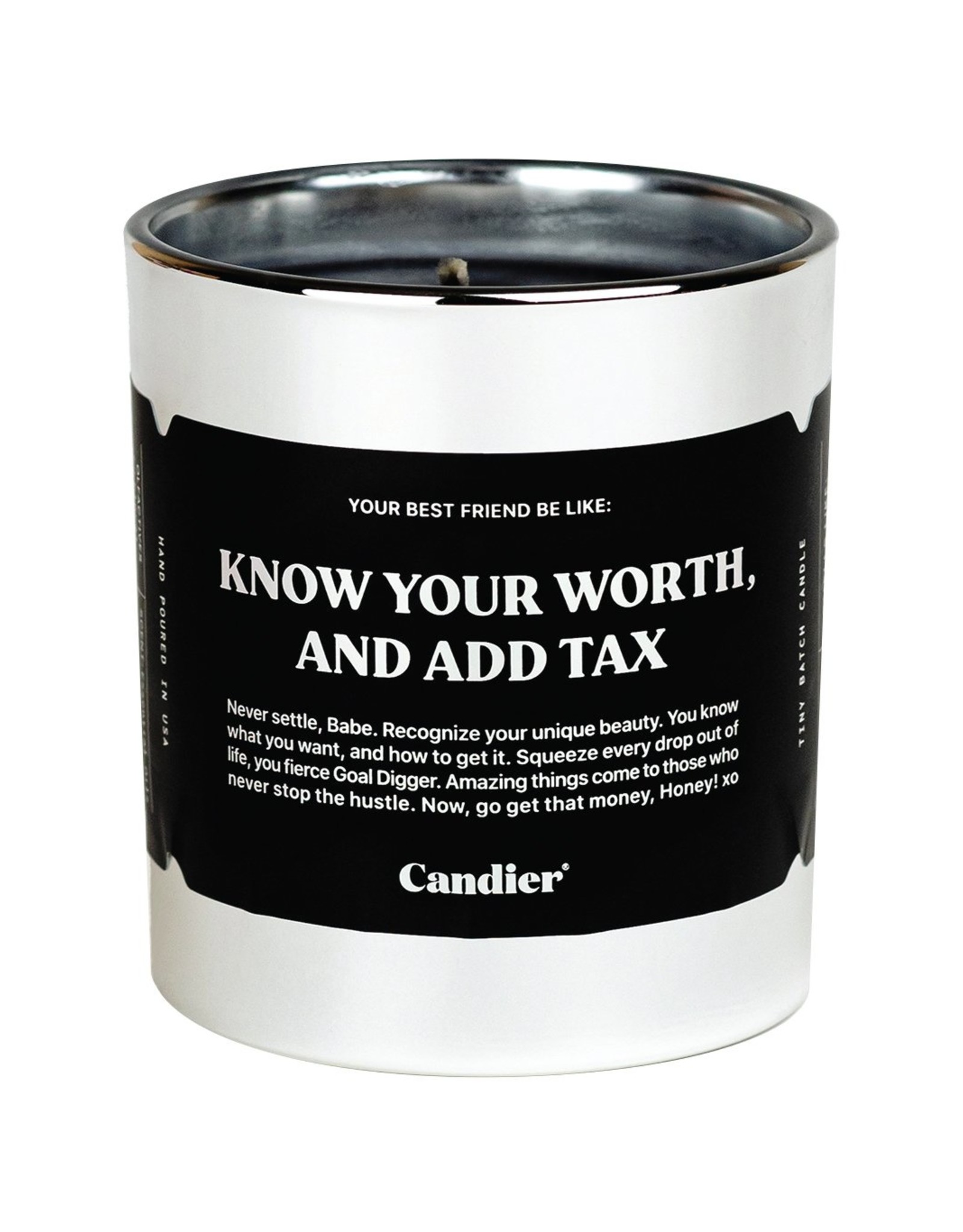 Ryan Porter Candle - Candier: Know Your Worth & Add Tax