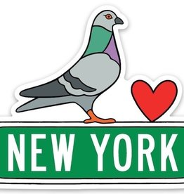 The Found Sticker: Brooklyn Pigeon - Found