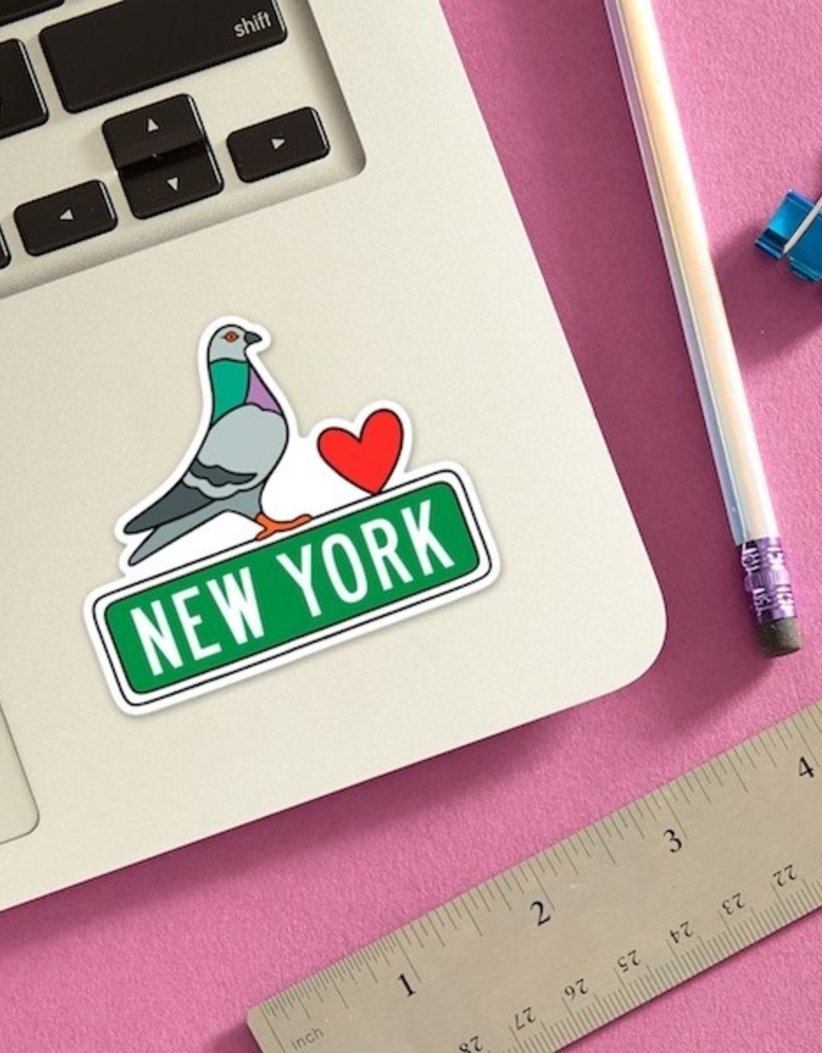 The Found Sticker - New York Pigeon