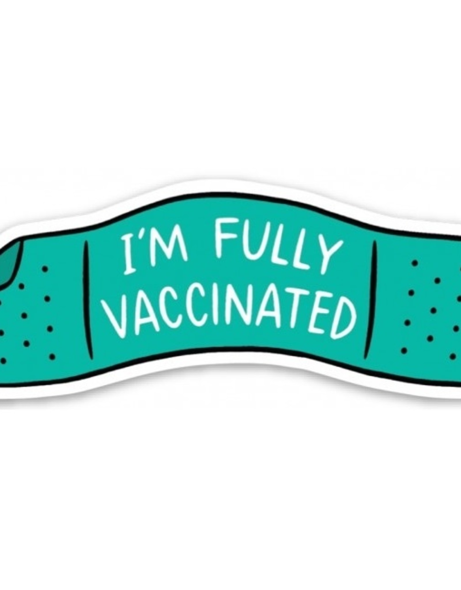 The Found Sticker: Vaccinated Band Aid