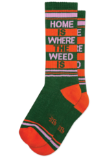 Gumball Poodle Athletic Socks: Home Is Where The Weed Is