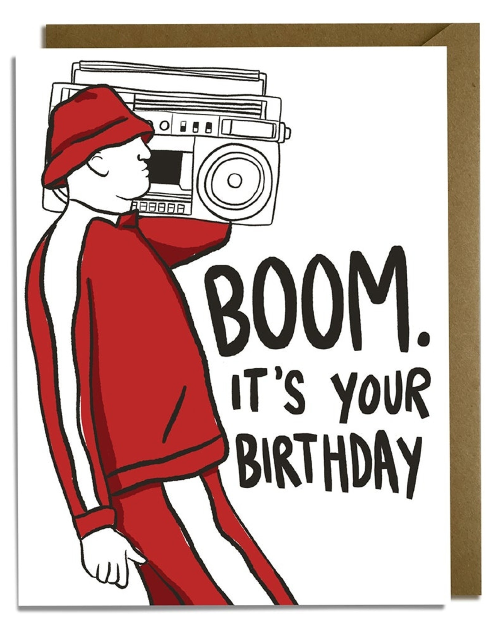 Kat French Card - Birthday: Boombox