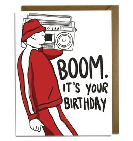 Kat French Card - Birthday: Boombox