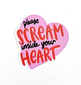 Calliope Pencil Factory Sticker: Scream inside your heart