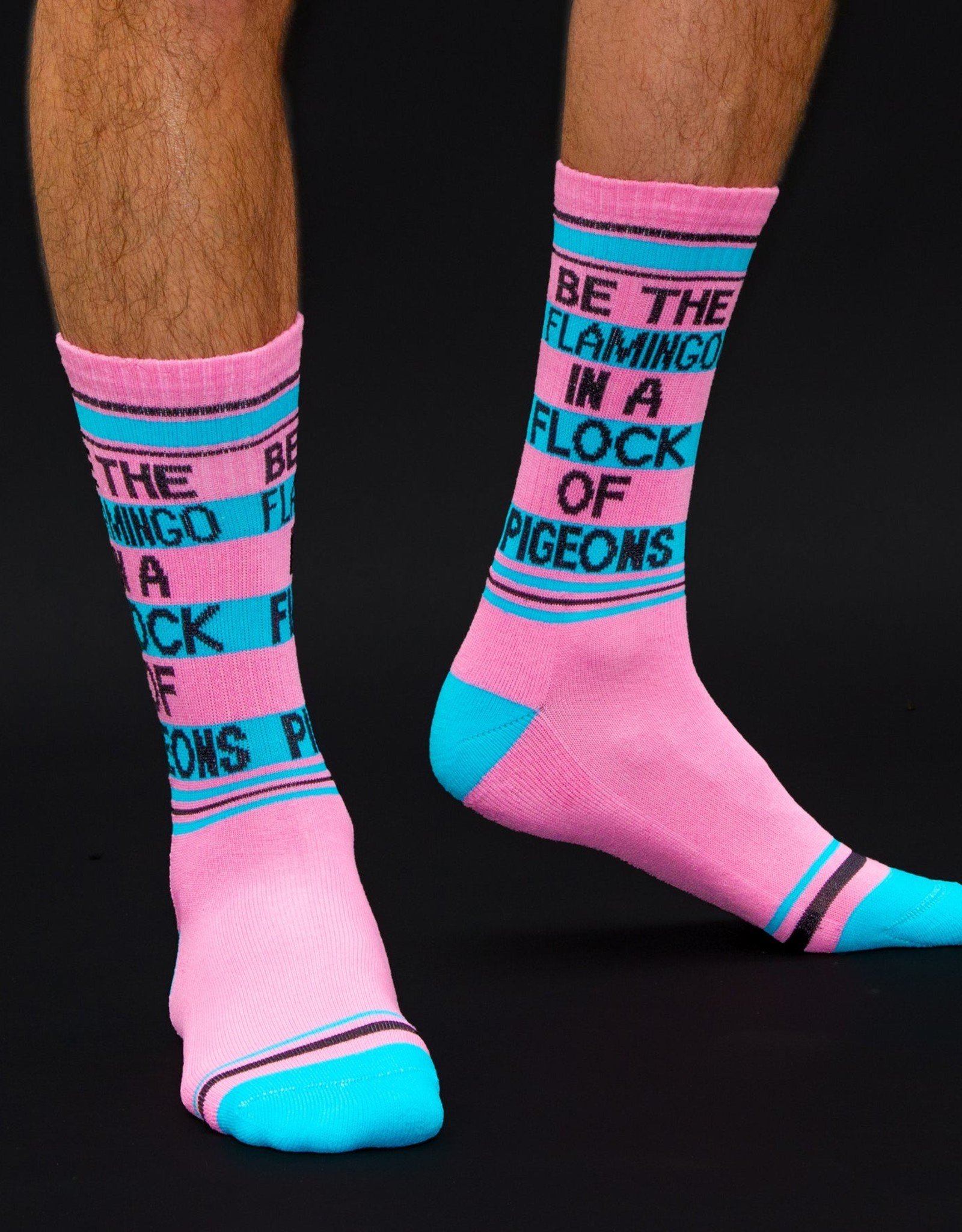 Gumball Poodle Athletic Socks: Be The Flamingo