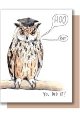 Paper Wilderness Card - Grad: Hooray Owl