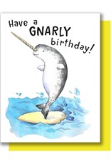 Paper Wilderness Card - Birthday: Gnarly Narwhal