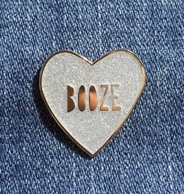 Near Modern Disaster Enamel Pin - Booze Heart