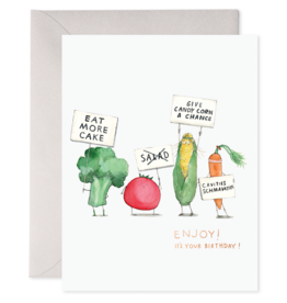 E. Frances Paper Card - Birthday: Veggie Strike