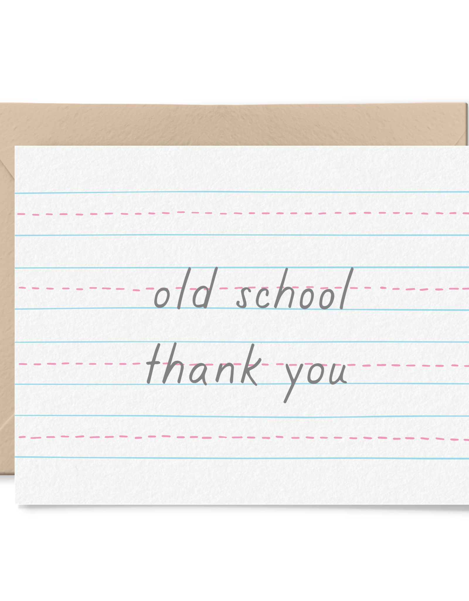 Tiny Hooray Card - Thanks: Old School