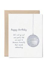 Tiny Hooray Card - Birthday: Discoball Party Like We Used To