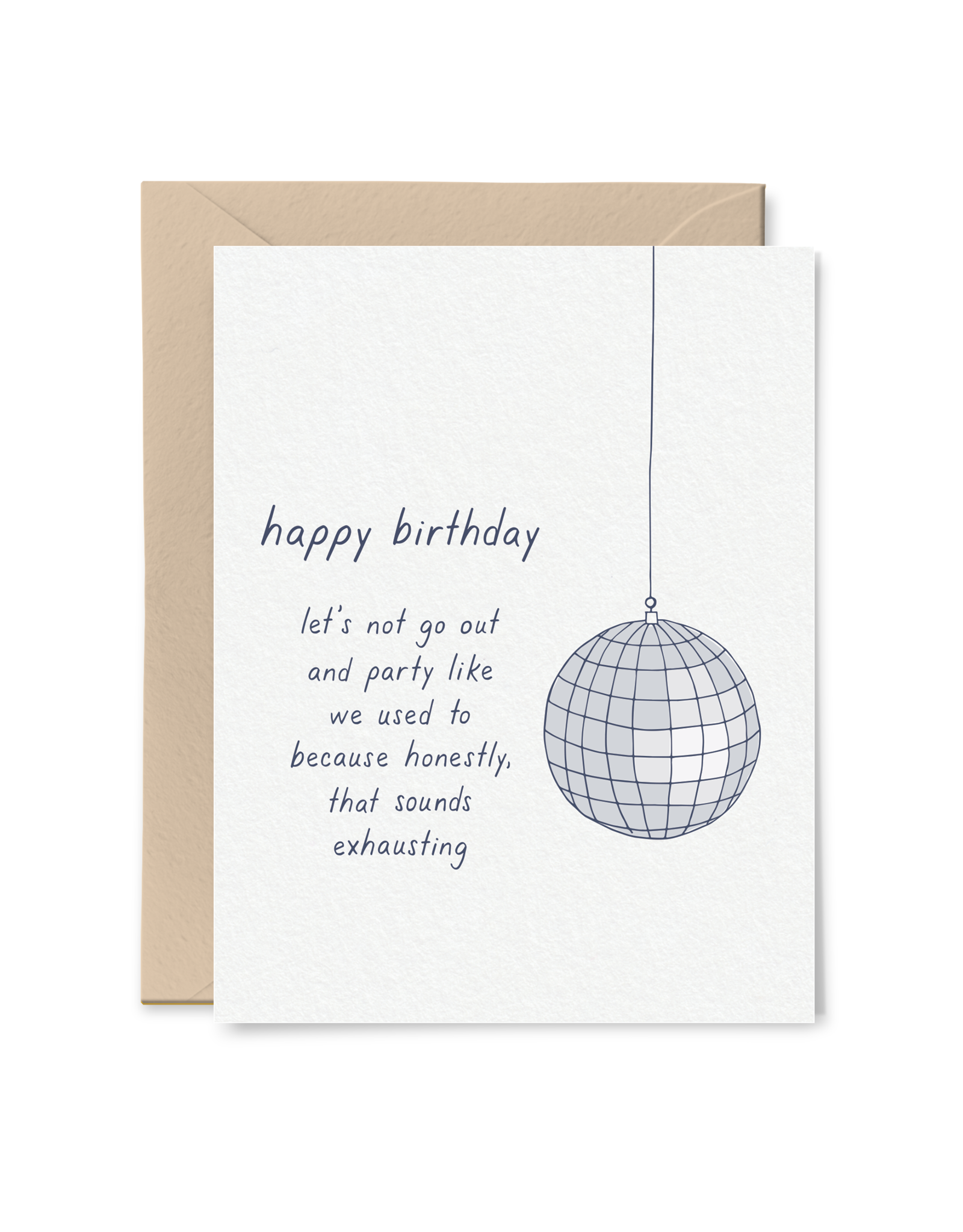 Tiny Hooray Card - Birthday: Discoball Party Like We Used To
