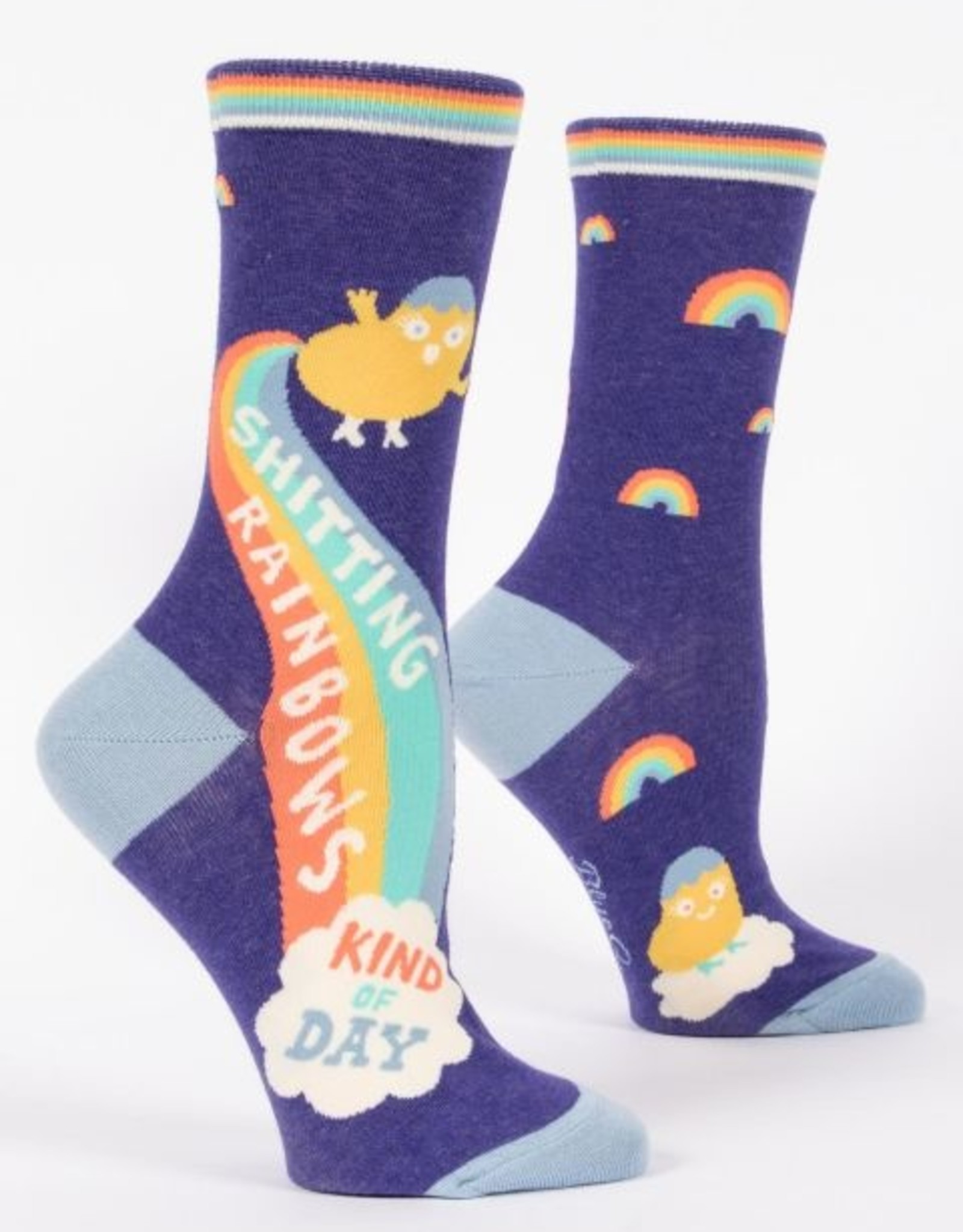 Blue Q Women's Socks - Shitting Rainbows Kind of Day