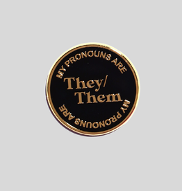 Patches and Pins Enamel Pin - They/Them