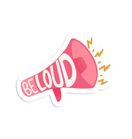 Parcel Island Sticker: Be Loud Megaphone
