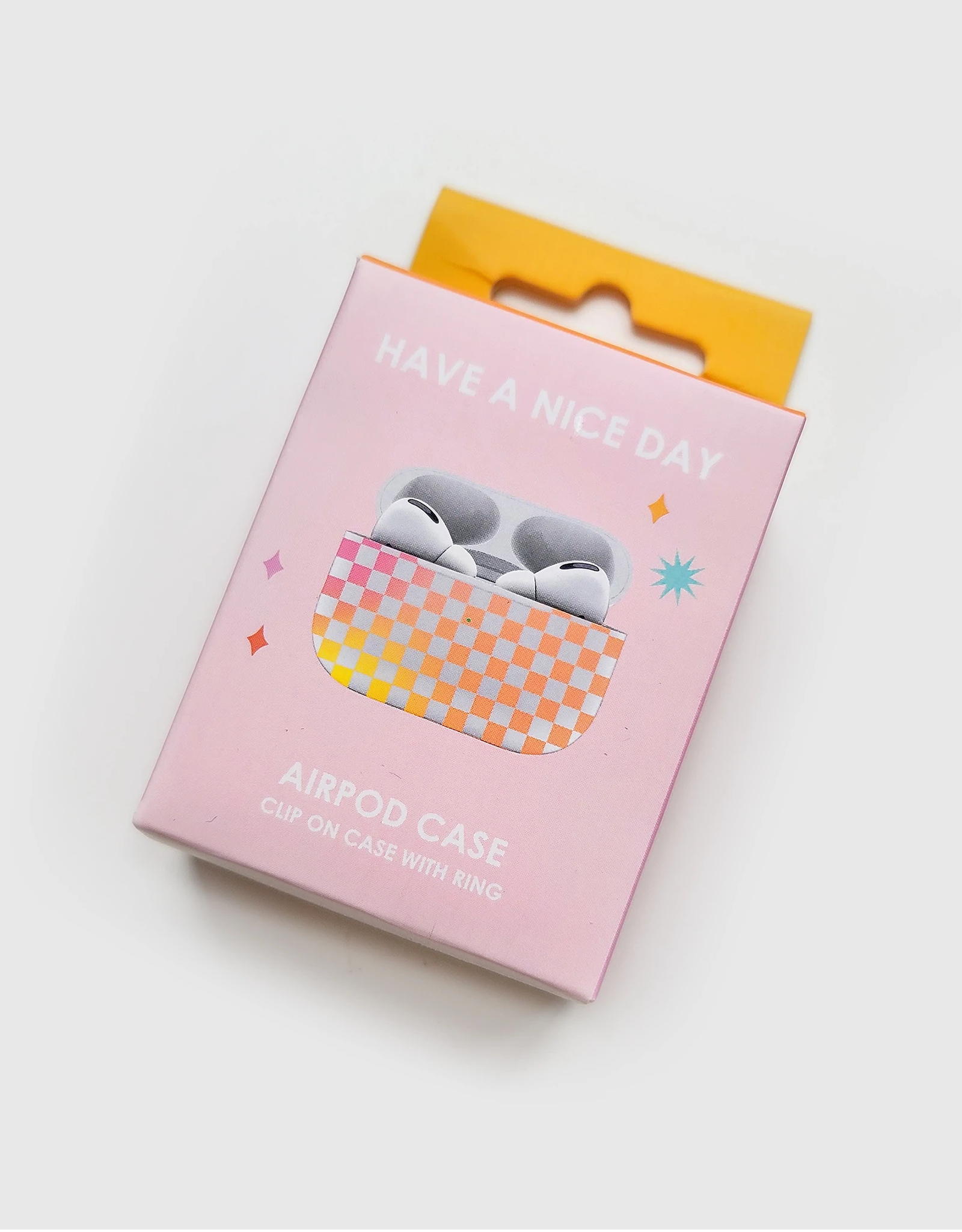 Have A Nice Day Gradient Checker Airpod Case