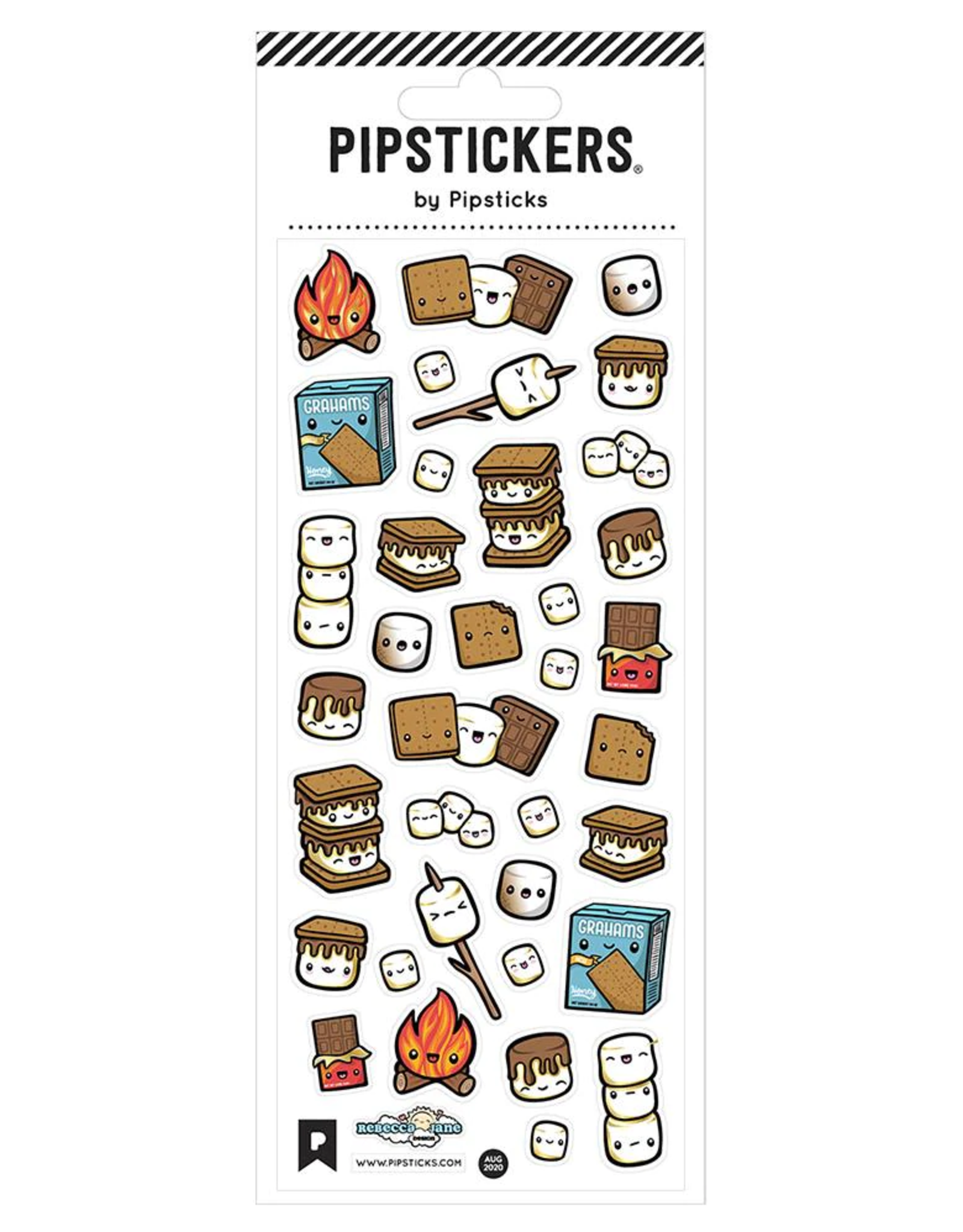 Pipsticks Sticker Sheet (Large Rectangle) -