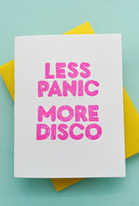 Richie Designs Card - Blank: Less Panic More Disco