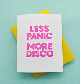 Richie Designs Card - Blank: Less Panic More Disco