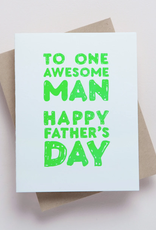 Richie Designs Card - Dad: One Awesome Man
