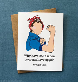 Wild Card Creations Card - Blank: Eggcelent Encouragement