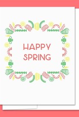 Quick Brown Fox Card - Blank: Happy Spring