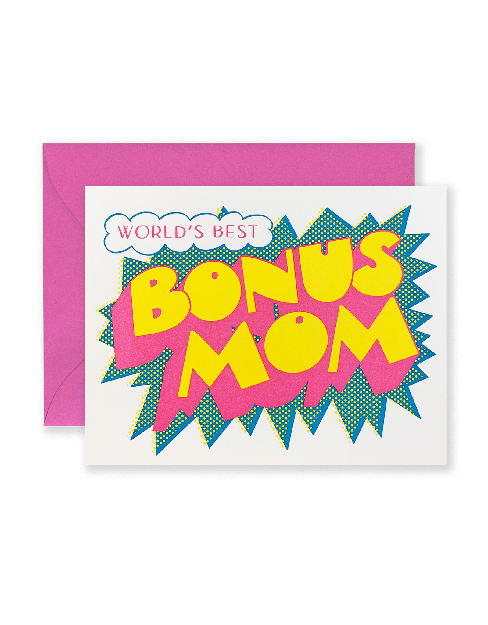 Lionheart Prints Card - Mom: World's Best Bonus Mom
