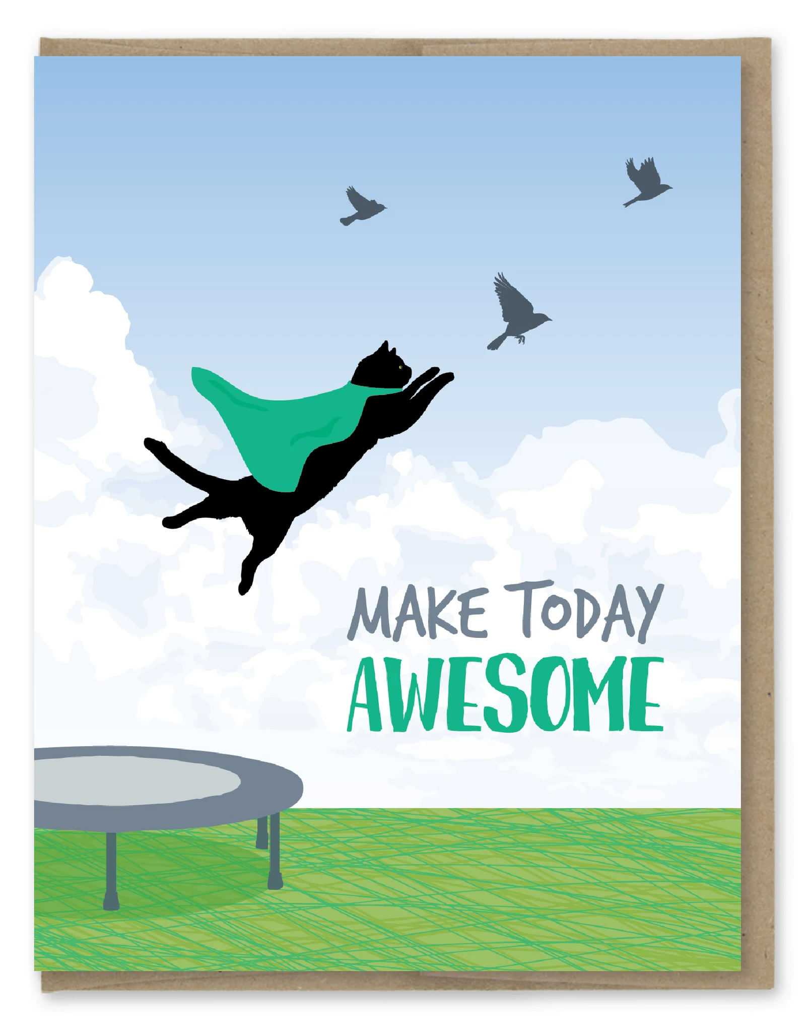 Modern Printed Matter Card - Blank: Make Today Awesome