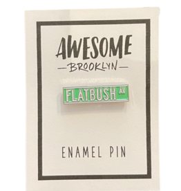 Awesome Brooklyn Enamel Pin: Flatbush